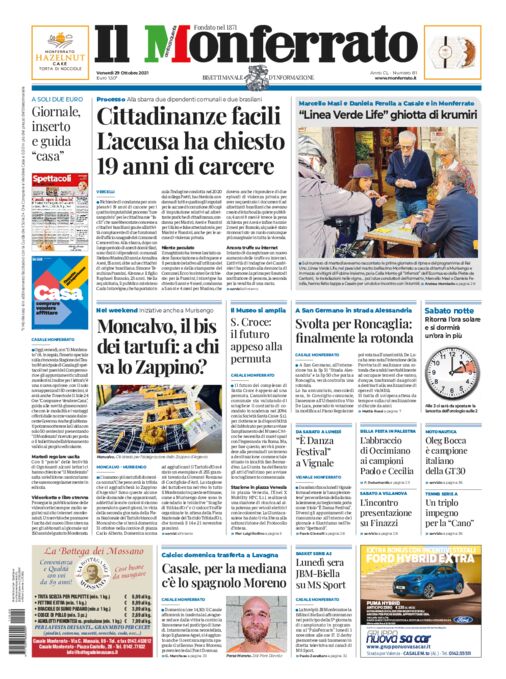 Il Monferrato - Edizione 81 del 29/10/2021